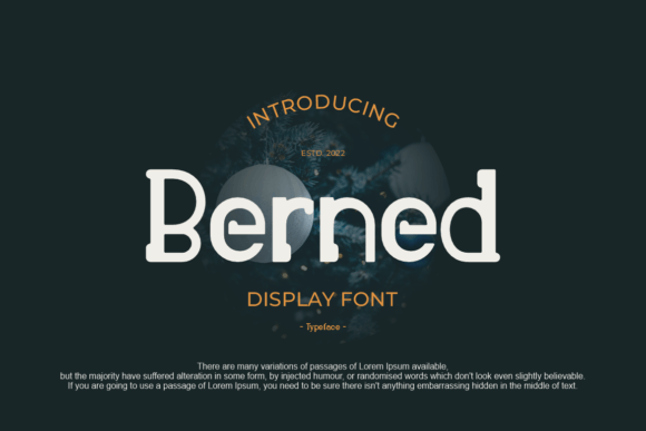 Berned Font: A Creative Boost for Small Business Brands