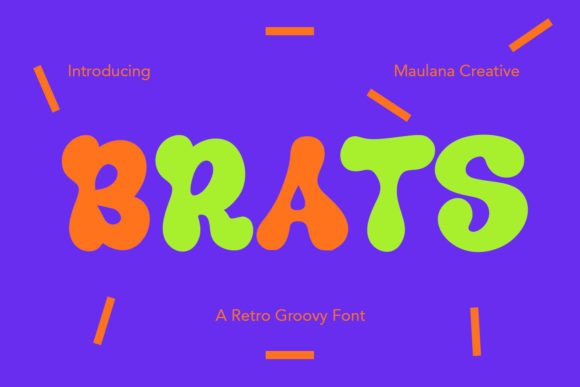 Brats: A Groovy Display Font for Funky Branding Projects