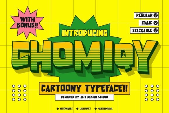 Chomiqy Font: A Playful Display Typeface for Branding