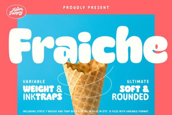Fraiche: A Display Typeface for Joyful Editorial Design