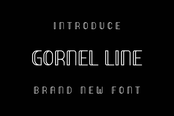 Gornel Line: A Cool Display Font for Digital Creators