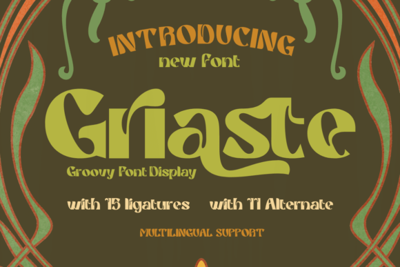 Griaste: A Stunning Display Font for Crafters and Creators