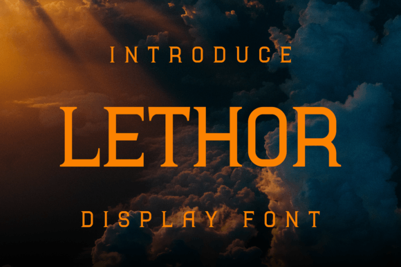 Lethor: A Distinctive Display Font for Editorial Personality