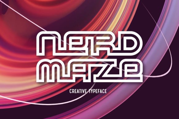 Nerd Maze: A Geometric Font for Digital Marketers