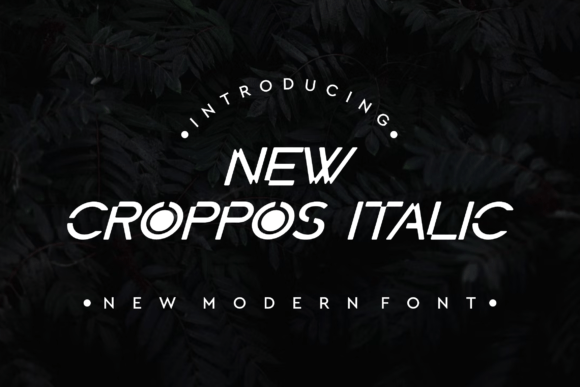 New Croppos Italic: A Modern Display Font for Clean Digital Design