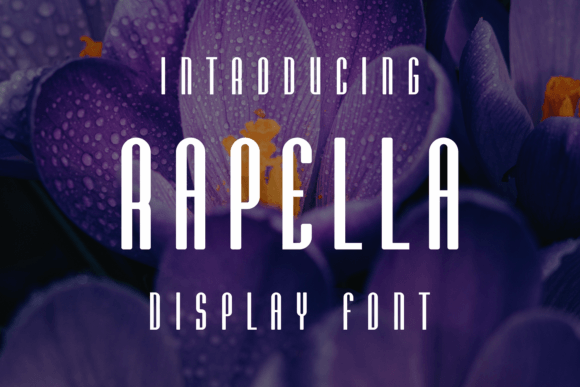 Rapella: A Display Font for Charming Handmade Creations