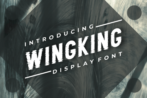 Wingking: A Modern Display Font for Creative Branding